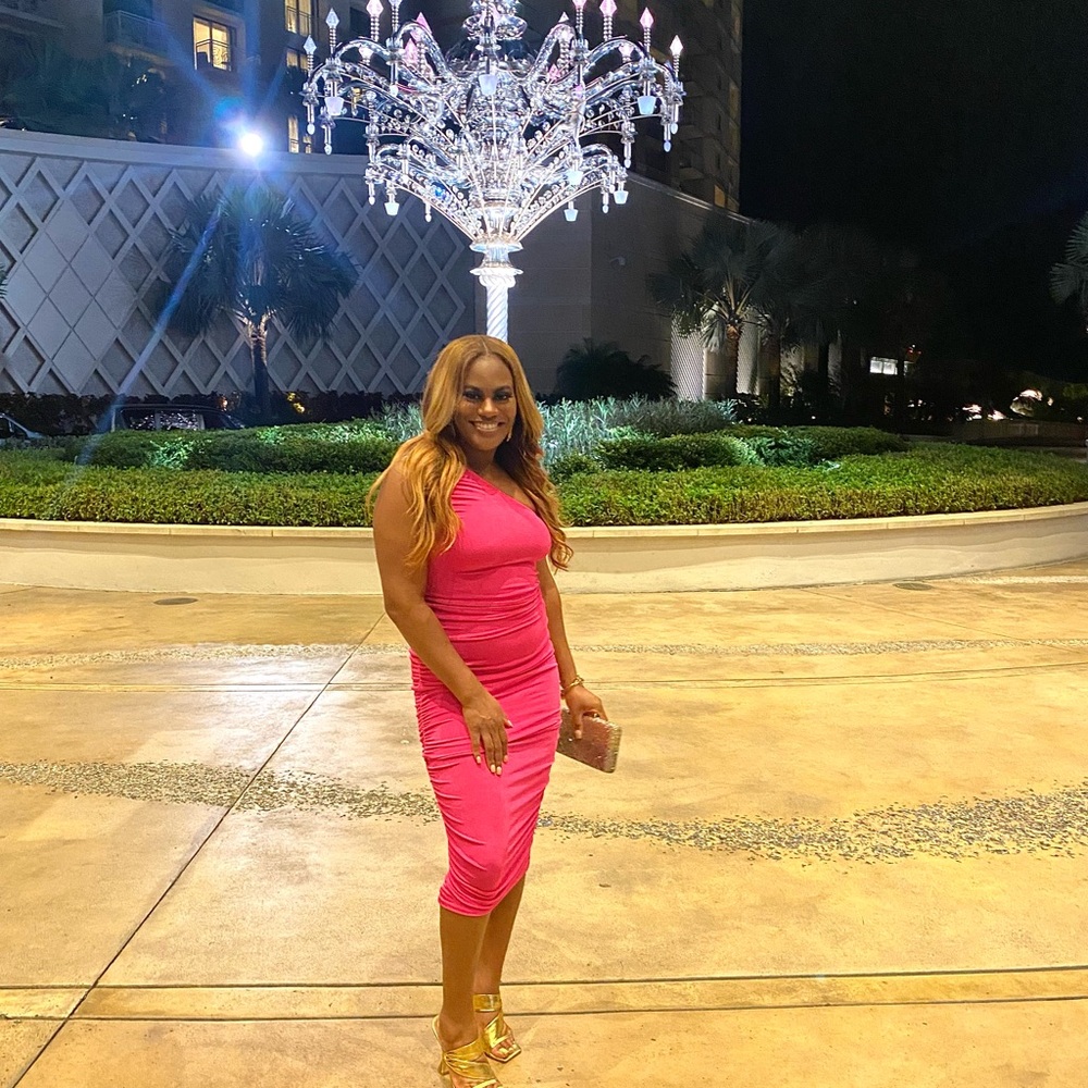 Vibrant Pink Bodycon Dress
